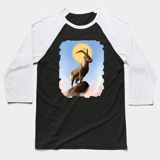 Goat Baseball T-Shirt by TMBTM